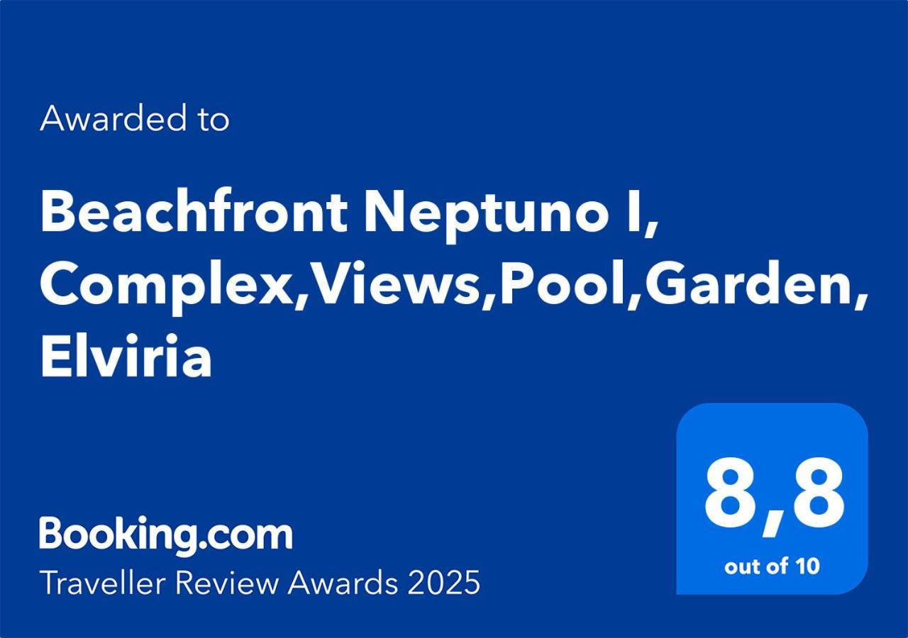 Beachfront Neptuno I, Complex,Views,Pool,Garden, Elviria Marbella Exteriör bild